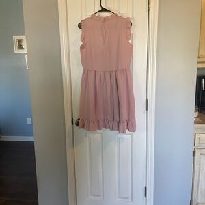 Pink Ruffled  Dress